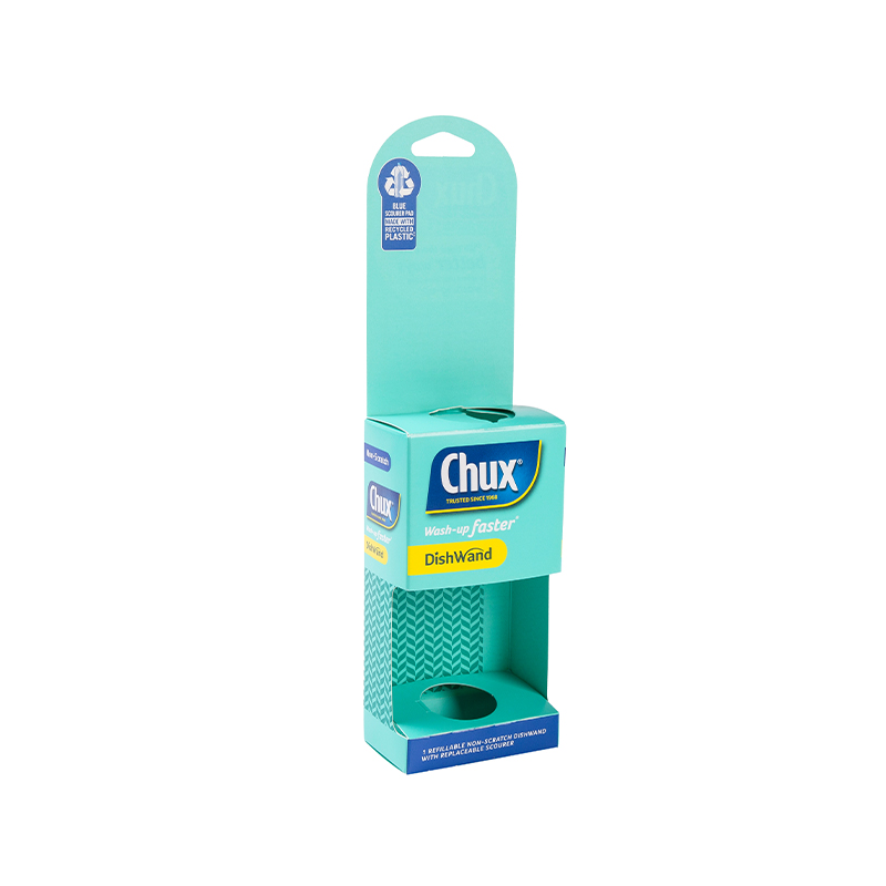 Gift Tab Retail Packaging Box Carton With Hanging Hole And Clear PVC Window