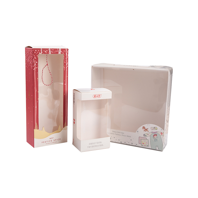 PVC/PET/Plastic Clear Windowed Paper Carton Box Packaging