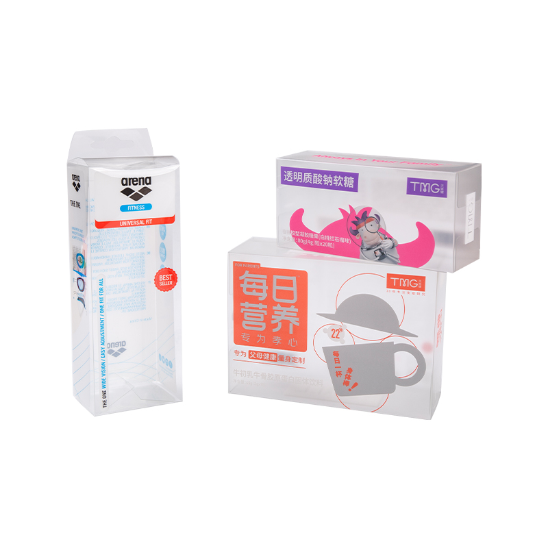 PET Transparent Plastic Carton Packaging Container Box With UV Printing