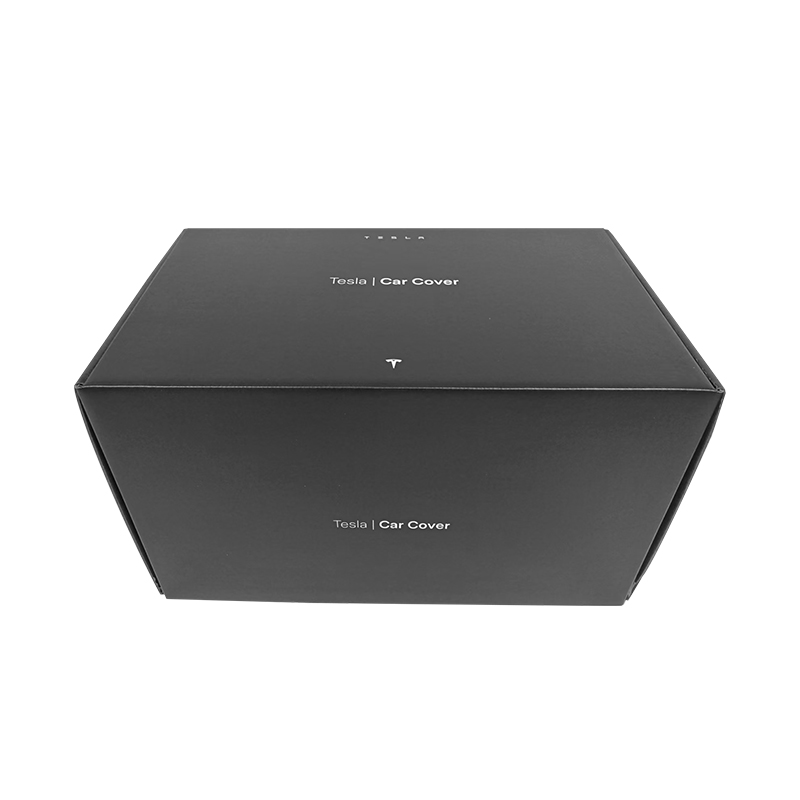 Black Carton Packaging Box For Tesla Car Cover