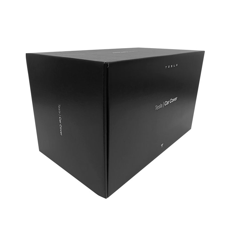 Black Carton Packaging Box For Tesla Car Cover