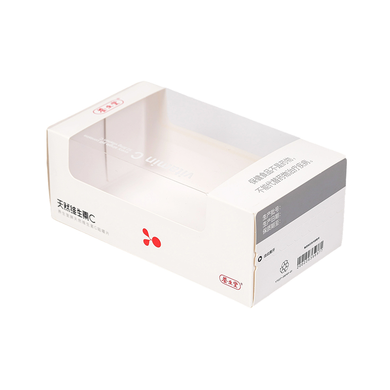 350g White Card Color Printing Transparent Window Packaging Carton With Security Cod
