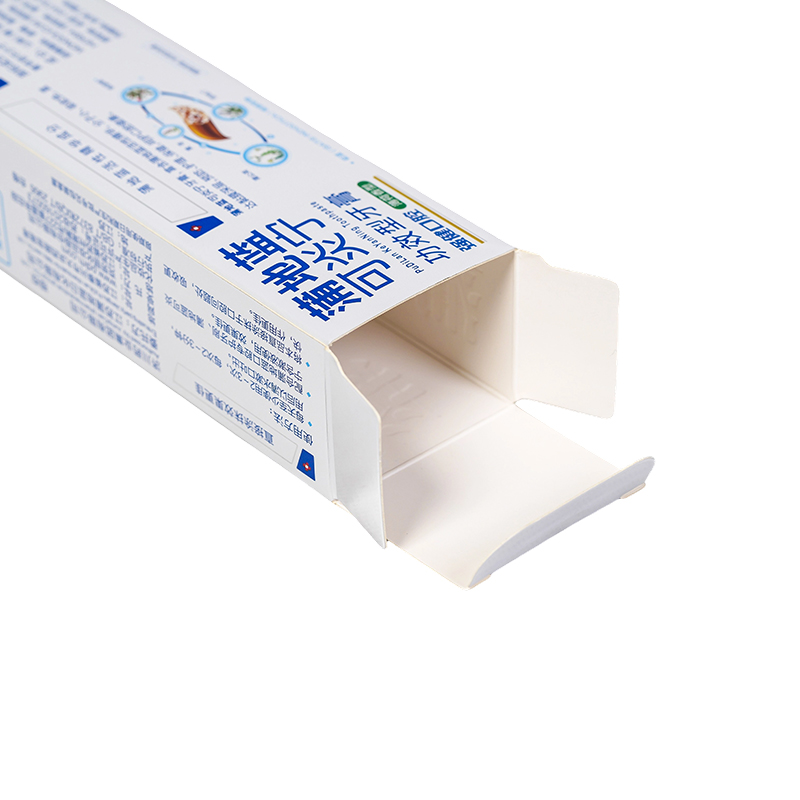 350g White Card UV Printing Daily Necessities Paper Packaging, Toothpaste Packaging Box